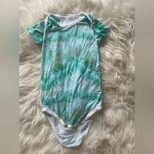 Little Surfer Duse Tie Dye Baby Onesie